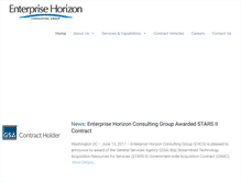 Tablet Screenshot of enterprisehorizon.com